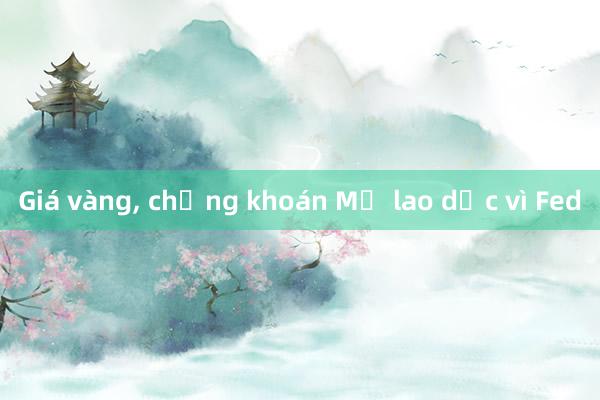 Giá vàng, chứng khoán Mỹ lao dốc vì Fed