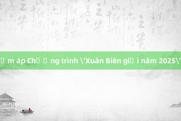 Ấm áp Chương trình 'Xuân Biên giới năm 2025'