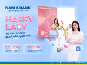 Thẻ tín dụng Happy Lady hoàn tiền đến 20% dịp Tết Ất Tỵ